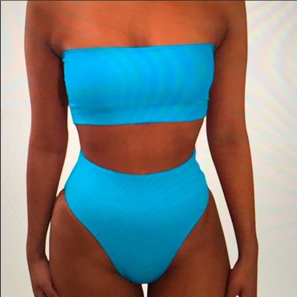 Pink Queen Cheeky High Waisted Bandeau Bikini XL - Picture 5 of 5